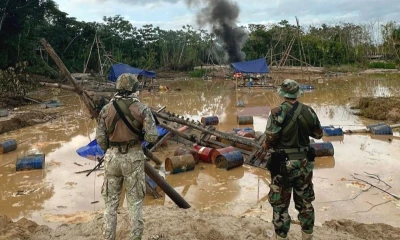 La intervención fue realizada en coordinación entre el Sernanp, la Policía Nacional, la Fiscalía y el Ejército / Foto: cortesía Actualidad Ambiental