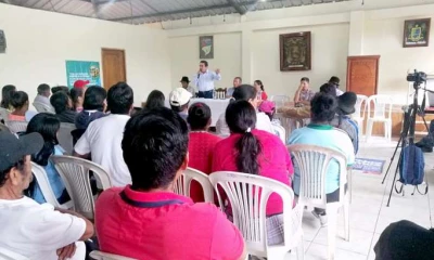 AMBIENTE. Autoridades de las provincias de Zamora Chinchipe, Morona Santiago y Azuay participan de asamblea en contra de la minería. Foto: La Hora