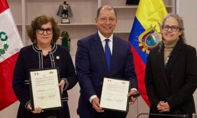 Los ministerios de Trabajo de Ecuador y Perú firmaron un convenio / Foto: cortesía Ministerio de Trabajo