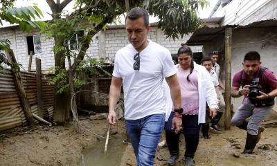  El presidente Noboa conversó con los habitantes de Jujan / Foto: cortesía Presidencia 