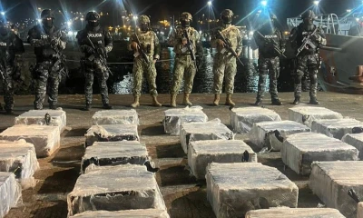 Se ha incautado un 2,2 % más de lo que se decomisó en el mar durante todo el 2024 / Foto: cortesía Armada del Ecuador 