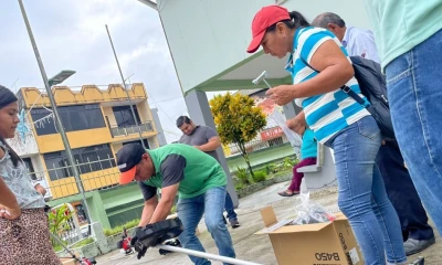 Motoguadañas y bombas nebulizadoras fueron entregadas / Foto: cortesía MAG