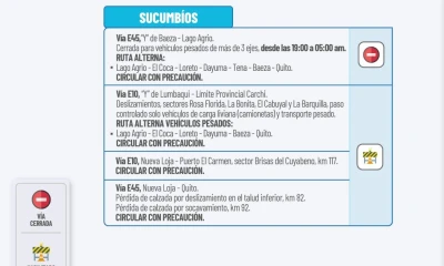 Actualización del informe del estado de las vías de la Amazonía ecuatoriana / Foto: cortesía MTOP
