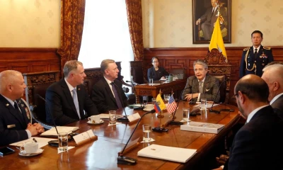 Lasso expresó que este encuentro revistió vital importancia para ambas naciones, por cuanto se establecen los lineamientos de cooperación para enfrentar a la inseguridad / Foto: cortesía Presidencia 