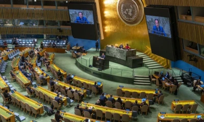 La representante interina de EE.UU., Dorothy Shea llegó a pedir desde la tribuna que Ucrania retirara su resolución / Foto: EFE