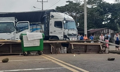 Estado de las vías amazónicas en la jornada de protestas / Foto: cortesía Conaie