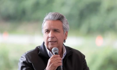 Santo Domingo de los Tsáchilas 02 de mayo 2019. – El Presidente de la República, Lenín Moreno, estuvo presente en la carpa explicativa sobre la construcción del túnel Bombolí, que forma parte de la carretera Quito-Guayaquil. Este viaducto será el más largo del país, con 1,7 kilómetros de extensión, y constituye una obra prioritaria del ‘Gobierno de Todos’ para mejorar la conectividad entre la Sierra y la Costa ecuatoriana. Foto: La República