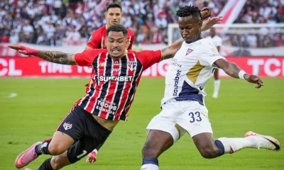 Leonel Quiñónez fue una de las figuras de Liga ante Sao Paulo / Foto: cortesía Liga de Quito