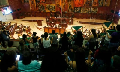 PLENO. Ayer fue un día donde los legisladores mostraron sus posturas. Foto: La Hora