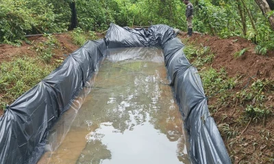 También se han descubierto 2 laboratorios para procesamiento de alcaloides, así como 16 piscinas artesanales para almacenar gasolinas / Foto: cortesía FF. AA.