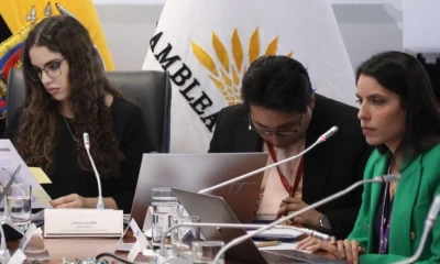 La viceministra de Ambiente, Daniela Limongi, compareció a la Comisión de Biodiversidad / Foto: cortesía Asamblea Nacional