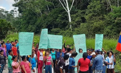 Petroecuador también informó hoy que solicitará el apoyo de las Fuerzas Armadas/ Foto Cortesía de la Comuna de Edén