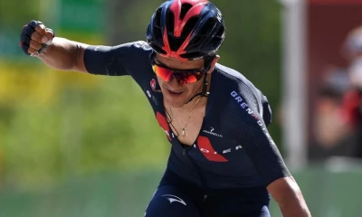 Richard Carapaz:"El objetivo del equipo es llegar a París con el maillot amarillo"/ Foto: EFE