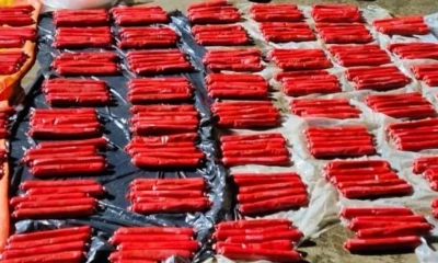 Todo este material, fue encontrado dentro de un inmueble que pertenecería al ciudadano ecuatoriano José Joaquín C. C. / Foto: cortesía Ejército ecuatoriano