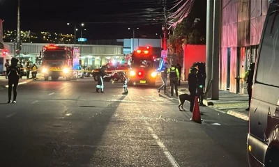 Los siete heridos fueron alcanzados por esquirlas y dos de ellos tuvieron que ser trasladados a centros médicos / Foto: cortesía Pulso Latam