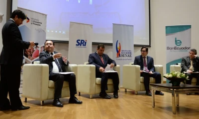 “Las medidas están direccionadas al fortalecimiento de la dolarización, la producción, el empleo (...) Se dan estímulos a las pequeñas y medianas empresas”, señaló Leonardo Orlando, director del Servicio de Rentas Internas (SRI).  Foto: Expreso