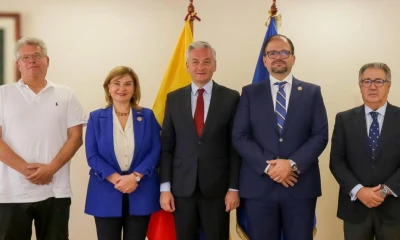 John Reimberg, ministro del Interior, se reunió con parlamentarios europeos / Foto: cortesía Ministerio del Interior