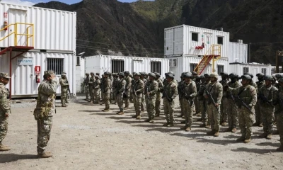 Un total de 407 miembros de las Fuerzas Armadas y de la Policía Nacional del Perú se desplegaron hacia la mina 'Galindo' / Foto: cortesía Ministerio de Defensa de Perú