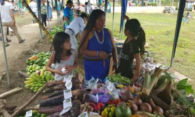 Productos autóctonos de la nacionalidad Shuar se expusieron en la feria de El Kiim. Foto: La Hora