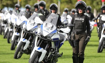Las motocicletas forman parte de un plan integral de renovación del parque automotor policial / Foto: cortesía Presidencia 