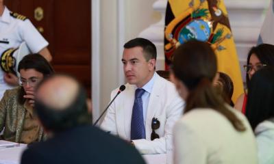 El presidente Daniel Noboa lideró la sesión del gabinete ministerial en Guayas / Foto: cortesía Presidente 