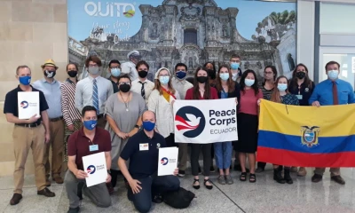 Voluntarios del Cuerpo de Paz retornan a Ecuador / Foto: cortesía Embajada de Estados Unidos