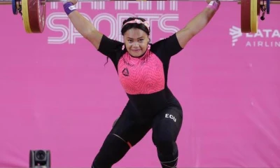 La pesista logró la presea dorada gracias a una marca de 255 kg. Foto: El Telégrafo