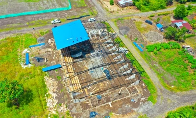 La construcción del coliseo en San José de Guayusa avanza / Foto cortesía Municipio de El Coca