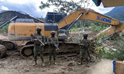 La operación fue desarrollada por las Fuerzas Armadas, a través del Ejército Ecuatoriano / Foto: cortesía Ejército Ecuatoriano