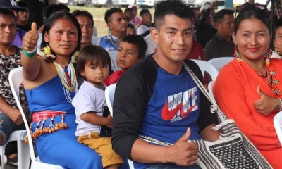9.085,52 hectáreas se entregaron a las comunidades shuar de Morona Santiago / Foto: cortesía MAATE