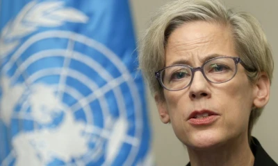 Margaret  Satterthwaite denunció en particular la marcha contra la Corte Constitucional encabezada por Noboa / Foto: EFE