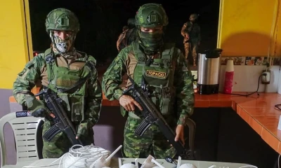 En su poder se encontraron 21 tacos de dinamita / Foto: cortesía Gobernación de Zamora 