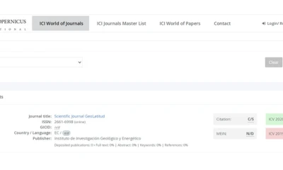 GeoLatitud ya forma parte de Index Copernicus International / Foto: IIGE