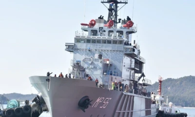 BAE Jambelí es el primer buque multipropósito de la Armada / Foto: cortesía Ministerio de Defensa