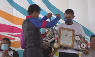 Caravana en Lago Agrio en homenaje a Narváez / Foto: EFE