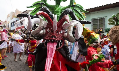 La "Diablada pillareña" esta semana salió con fuerza después de dos años de permanecer en aislamiento por la pandemia de la covid-19 / Foto: EFE