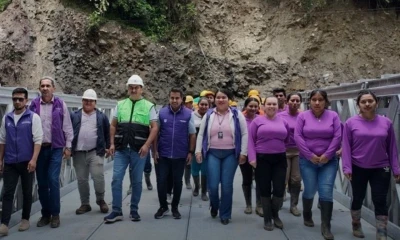 La estructura metálica de 45 metros de longitud fue inaugurada ayer / Foto: cortesía MTOP