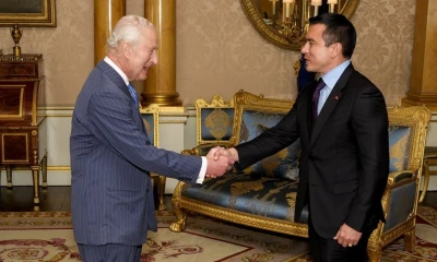 Durante la reunión también estuvo presente la primera dama ecuatoriana, Lavinia Valbonesi / Foto: cortesía The Royal Family