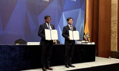 El Acuerdo Estratégico de Cooperación Económica (SECA) se firmó hoy en Seúl / Foto: cortesía Ministerio de Producción