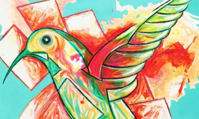 José Bastidas, candidato al Premio Nacional Eugenio Espejo, expone sus obras artísticas en el Consulado ecuatoriano en Miami, Estados Unidos / Foto: cortesía ministerio de Cultura