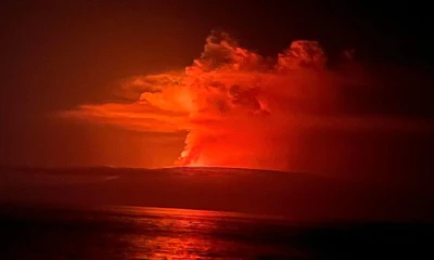 La erupción de La Cumbre comenzó el sábado 2 de marzo, a las 23:50 hora local / Foto: cortesía IG
