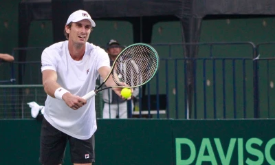 El triunfo de este domingo de Henri Laaksonen por 1-6 y 2-6 sobre Roberto Quiróz dio la victoria definitiva a Suiza / Foto: EFE