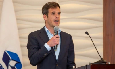 Leonard Bruns, gerente general de Petroecuador, presentó el informe de Rendición de Cuentas 2024 / Foto: cortesía Petroecuador