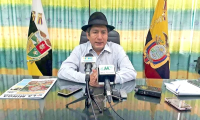 El prefecto dijo que no participará como candidato a la directiva de la Conaie. Foto: La Hora