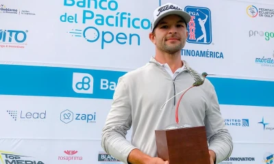 Conner Godsey, de EE.UU. ganó el Open de golf en Quito / foto cortesía Pro Golf