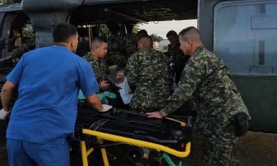Las labores de rescate y atención continúan en la zona / Foto: cortesía Ejército Colombia