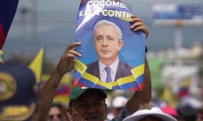 Uribe se convirtió el 1 de agosto pasado en el primer expresidente de Colombia en ser condenado penalmente / Foto: EFE 