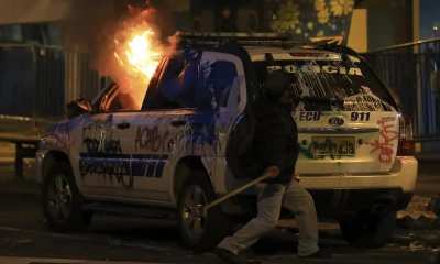 Estudiantes se suman a protesta indígena, que sube de tono / Foto: EFE