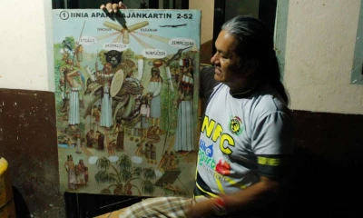 Julio Tiwiran y Germán Nantipia, son líderes y médicos de sus comunidades, en la provincia de Morona Santiago. Foto: El Tiempo