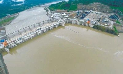 Actualmente, la captación de agua de Coca Codo Sinclair se encuentra en la confluencia de los ríos Quijos y Salado / Foto: cortesía Celec